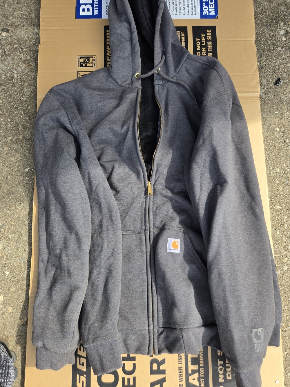 Carhartt Men's Gray Work Jacket Size L